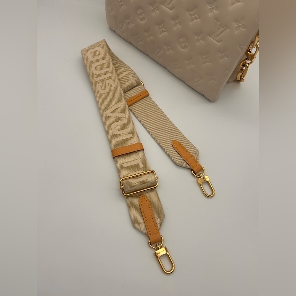 Louis Vuitton Coussin PM Cream Monogram Empreinte Gold Chain Strap - Picture 14 of 16